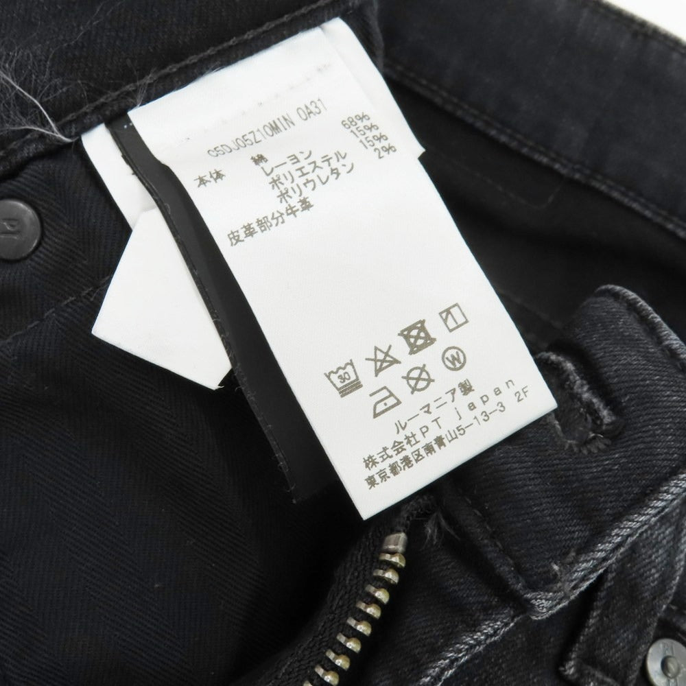 【中古】ピーティートリノ デニム PT TORINO DENIM SWING ストレッチ コットンレーヨンポリエステル デニムパンツ ジーンズ ブラック【 32 】【 状態ランクB 】【 メンズ 】