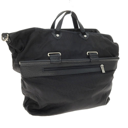 【SALE30%OFF/返品不可】【中古】オロビアンコ Orobianco ナイロン×レザー ジャカードロゴ トートバッグ ブラック【 状態ランクC 】【 メンズ 】