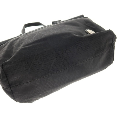 【SALE30%OFF/返品不可】【中古】オロビアンコ Orobianco ナイロン×レザー ジャカードロゴ トートバッグ ブラック【 状態ランクC 】【 メンズ 】