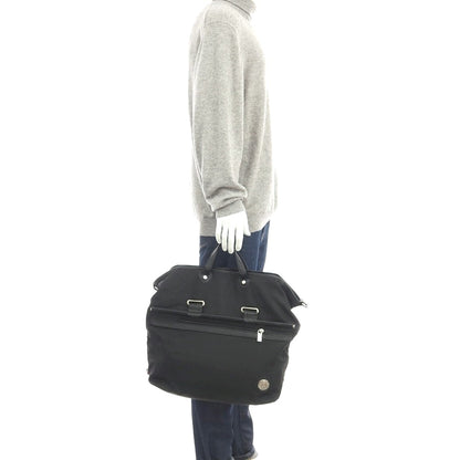 【SALE30%OFF/返品不可】【中古】オロビアンコ Orobianco ナイロン×レザー ジャカードロゴ トートバッグ ブラック【 状態ランクC 】【 メンズ 】