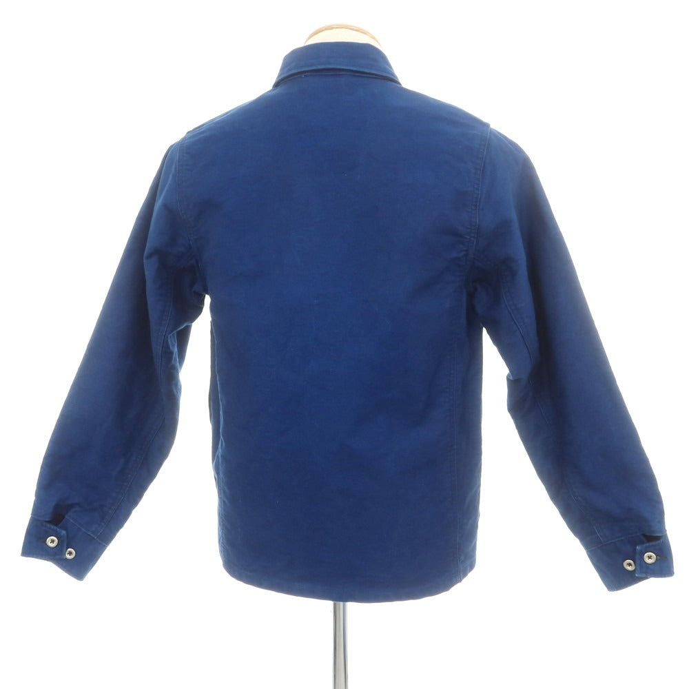 【中古】モモタロウ ジーンズ MOMOTARO JEANS コットン ワークジャケット ネイビー【 36 】【 状態ランクC 】【 メンズ 】