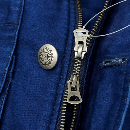 【中古】モモタロウ ジーンズ MOMOTARO JEANS コットン ワークジャケット ネイビー【 36 】【 状態ランクC 】【 メンズ 】