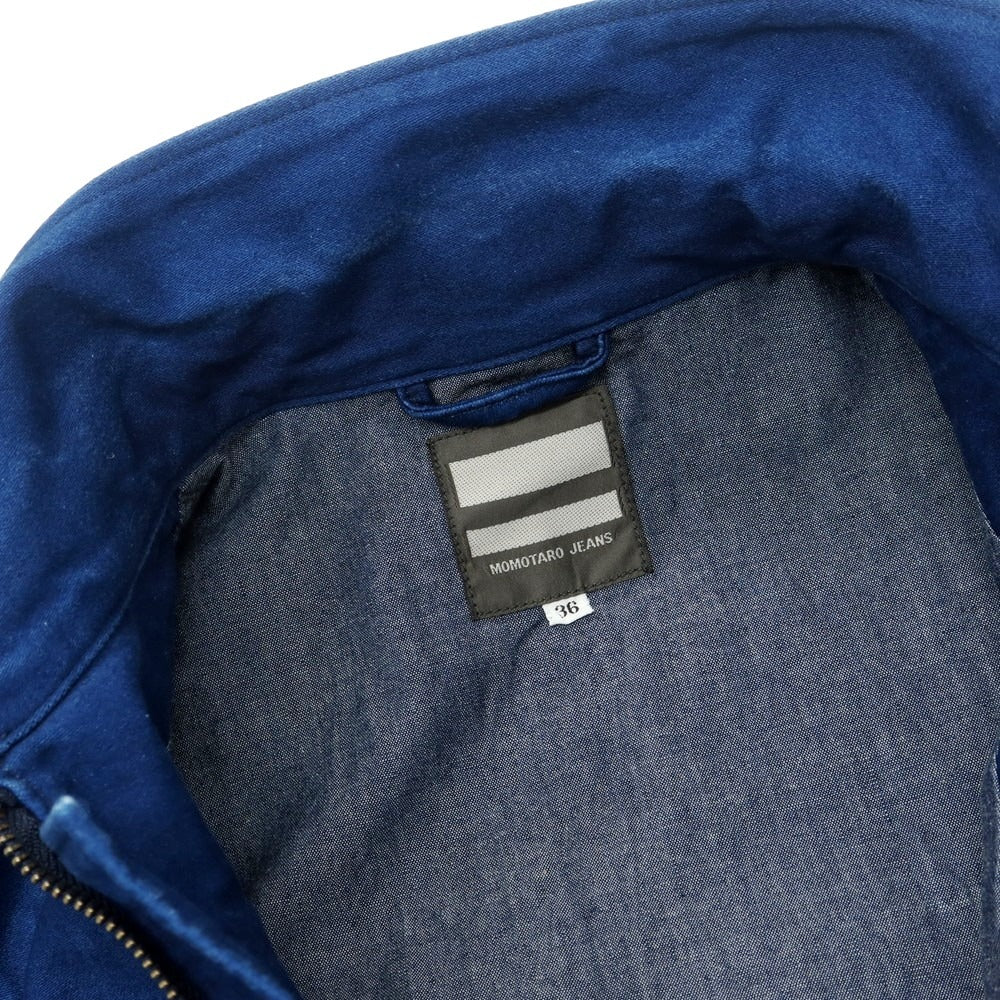 【中古】モモタロウ ジーンズ MOMOTARO JEANS コットン ワークジャケット ネイビー【サイズ36】【 状態ランクC 】【 メンズ 】 [APD]