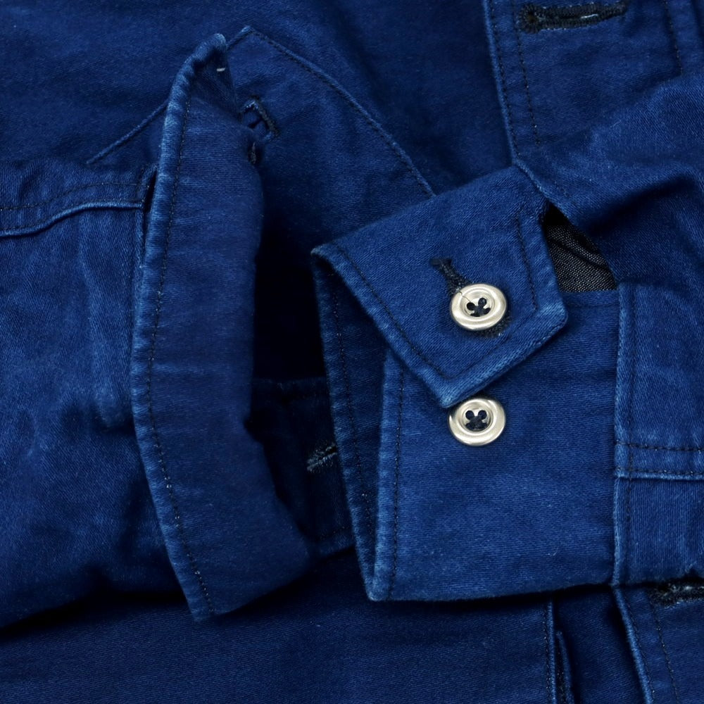 【中古】モモタロウ ジーンズ MOMOTARO JEANS コットン ワークジャケット ネイビー【サイズ36】【 状態ランクC 】【 メンズ 】 [APD]