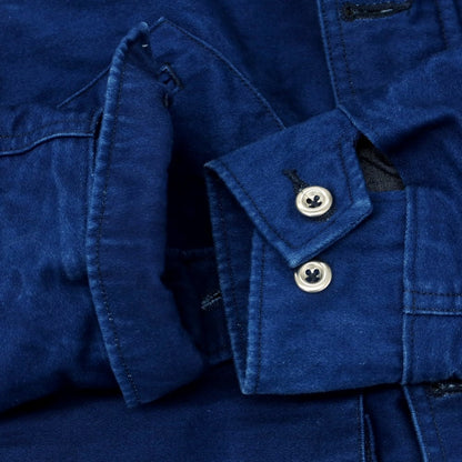 【中古】モモタロウ ジーンズ MOMOTARO JEANS コットン ワークジャケット ネイビー【 36 】【 状態ランクC 】【 メンズ 】