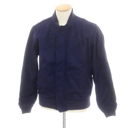 【中古】モモタロウ ジーンズ MOMOTARO JEANS ナイロン スイングトップ ネイビー【 S 】【 状態ランクB 】【 メンズ 】