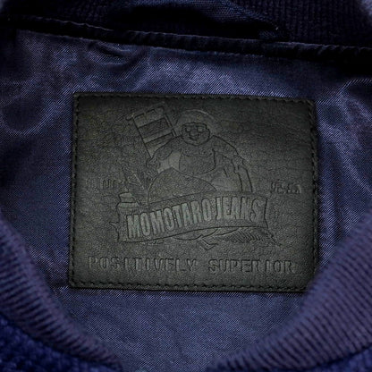 【中古】モモタロウ ジーンズ MOMOTARO JEANS ナイロン スイングトップ ネイビー【 S 】【 状態ランクB 】【 メンズ 】