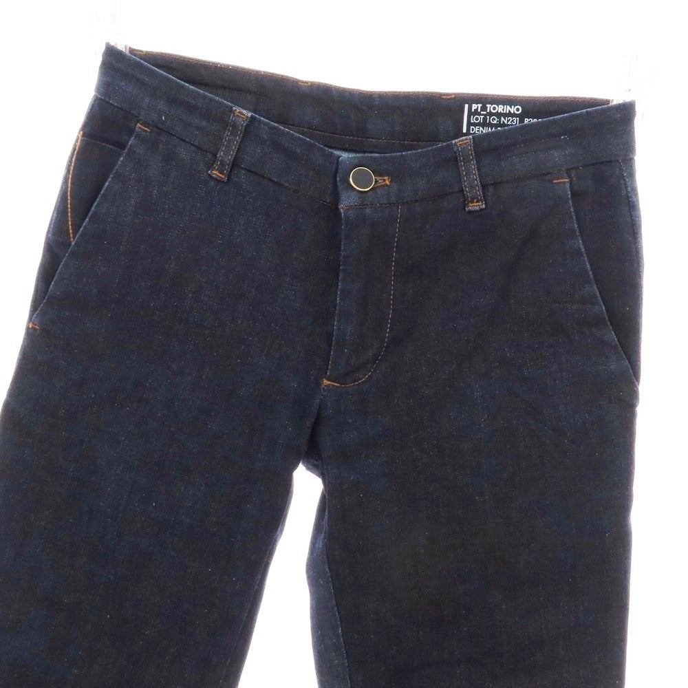 【中古】ピーティートリノ デニム PT TORINO DENIM HOUSE ストレッチ コットンポリエステル デニムパンツ ジーンズ ネイビー【サイズ28】【 状態ランクA 】【 メンズ 】[CPD]