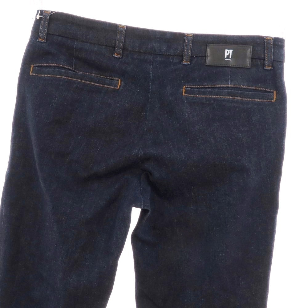 【中古】ピーティートリノ デニム PT TORINO DENIM HOUSE ストレッチ コットンポリエステル デニムパンツ ジーンズ ネイビー【 28 】【 状態ランクA 】【 メンズ 】
