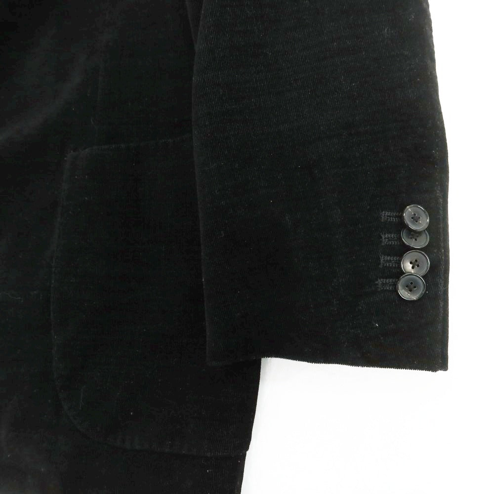 【中古】ラルディーニ LARDINI コットンウールコーデュロイ 3つボタンスーツ ブラック【サイズ50】【 状態ランクB 】【 メンズ 】[BPD]