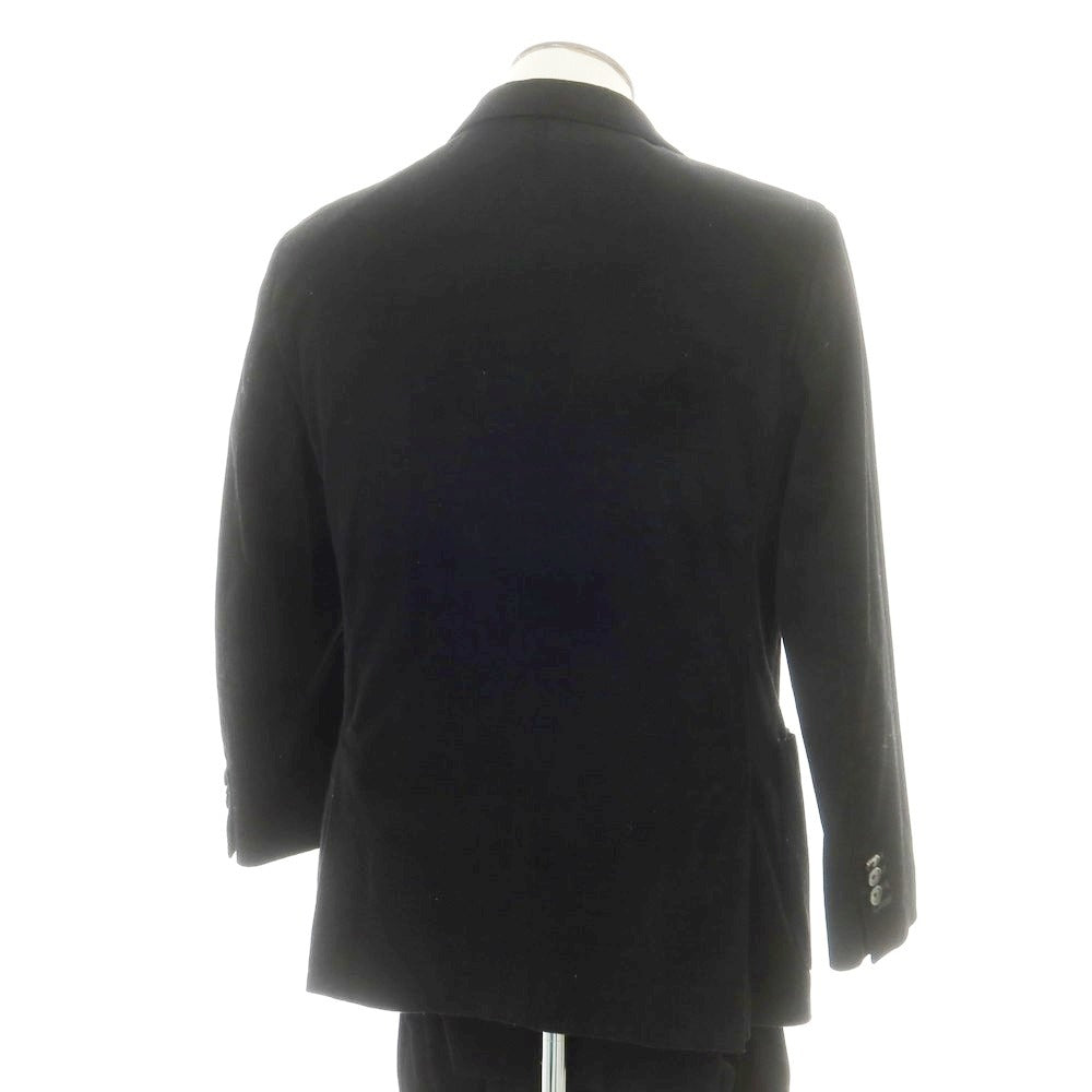 【中古】ラルディーニ LARDINI コットンウールコーデュロイ 3つボタンスーツ ブラック【 50 】【 状態ランクB 】【 メンズ 】
