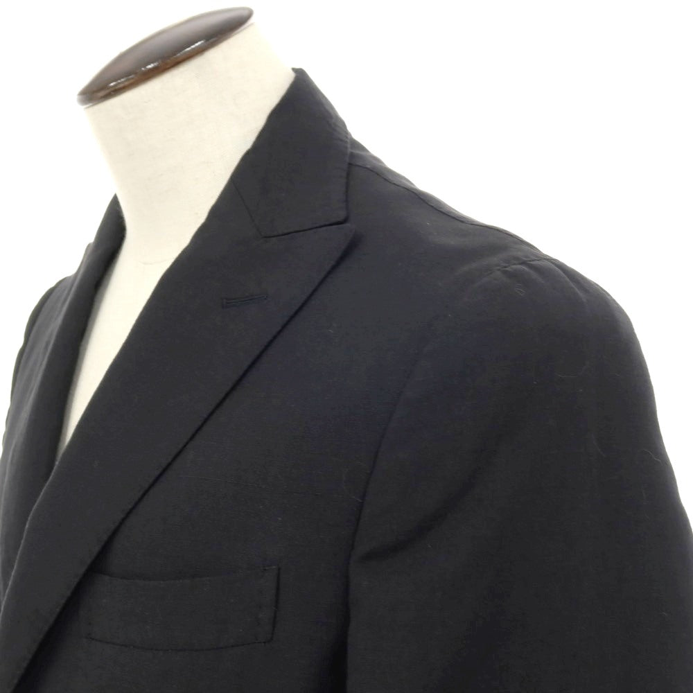 【中古】ザ ジジ THE GIGI ウールリネン 2つボタンスーツ ブラック【サイズ50】【 状態ランクB 】【 メンズ 】