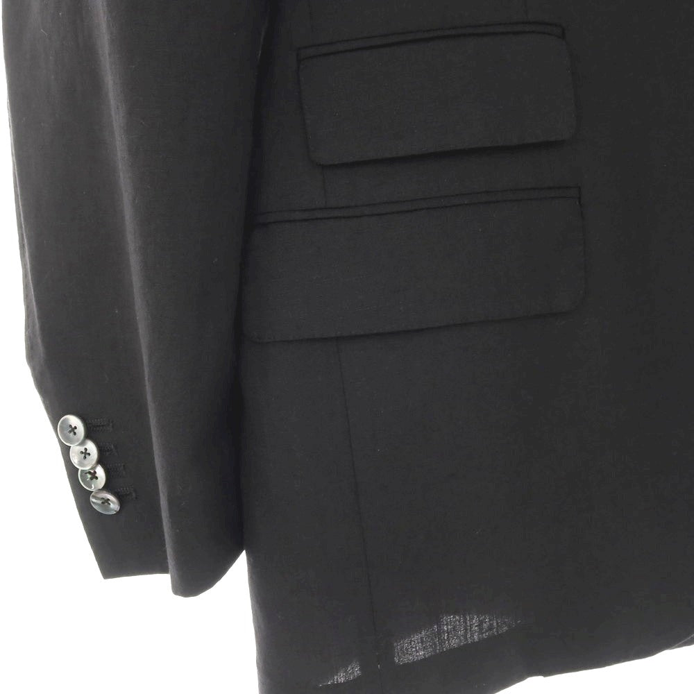 【中古】ザ ジジ THE GIGI ウールリネン 2つボタンスーツ ブラック【サイズ50】【 状態ランクB 】【 メンズ 】