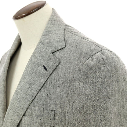 【中古】ティト アレグレット TITO ALLEGRETTO シルクリネン 3B テーラードジャケット ライトグレー【サイズ50】【 状態ランクB 】【 メンズ 】