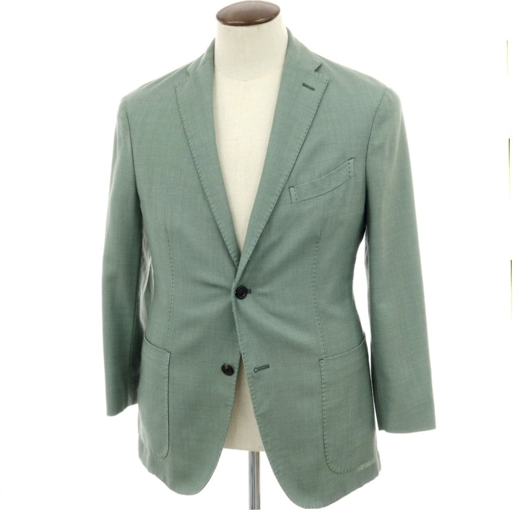【中古】ボリオリ BOGLIOLI K.JACKET ウールポリエステル 2B テーラードジャケット グリーン【サイズ50】【 状態ランクC 】【 メンズ 】