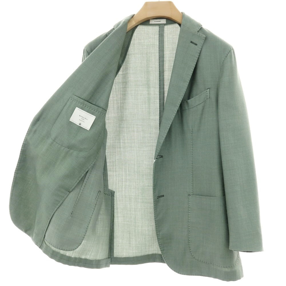 【中古】ボリオリ BOGLIOLI K.JACKET ウールポリエステル 2B テーラードジャケット グリーン【サイズ50】【 状態ランクC 】【 メンズ 】