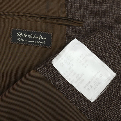 【中古】スティレ ラティーノ STILE LATINO ウール 3B テーラードジャケット ブラウン【サイズ50】【 状態ランクC 】【 メンズ 】
