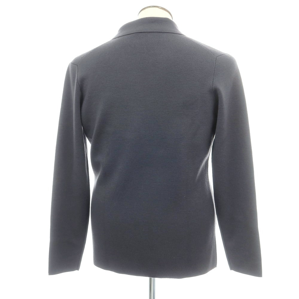 【中古】フィリッポ デ ローレンティス FILIPPO DE LAURENTIIS ウール ダブル6B ニットジャケット グレー【 50 】【 状態ランクB 】【 メンズ 】