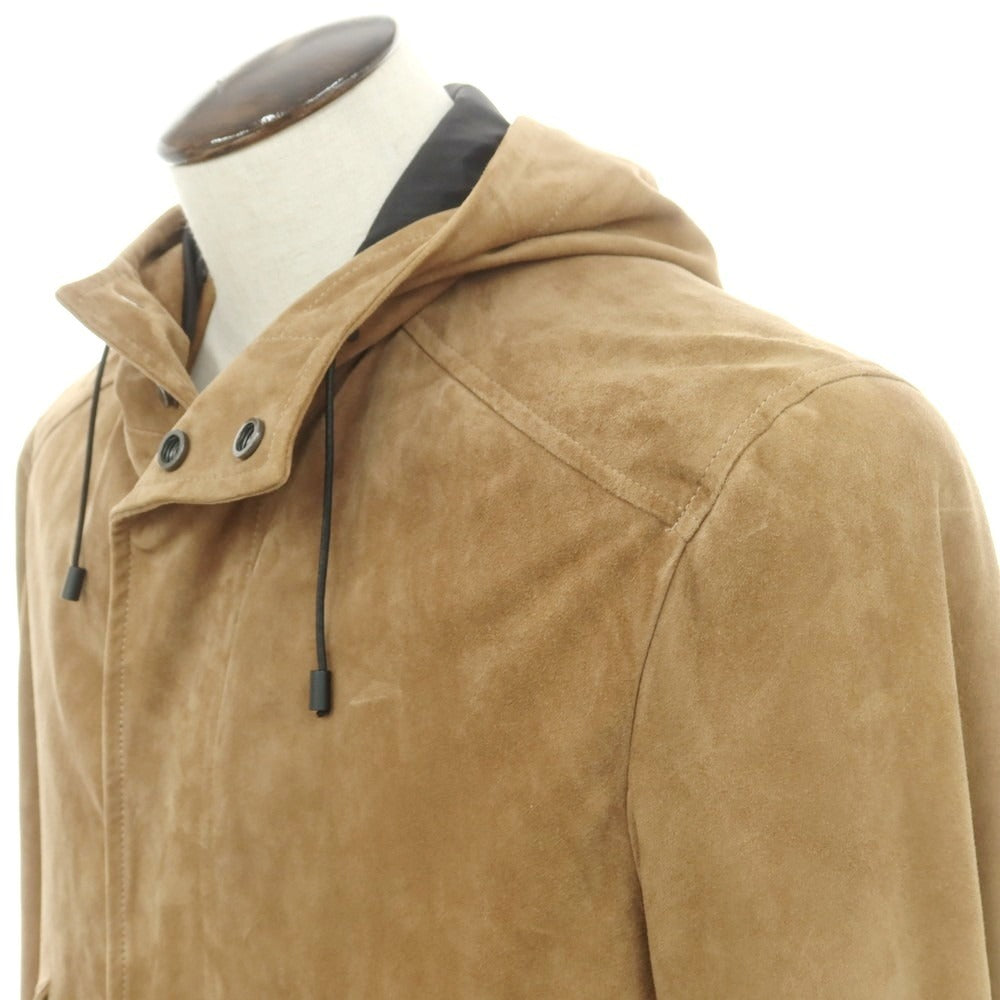 【中古】エンメティ EMMETI ゴートスエード モッズコート ブラウン【 50 】【 状態ランクB 】【 メンズ 】