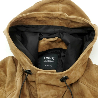 【中古】エンメティ EMMETI ゴートスエード モッズコート ブラウン【 50 】【 状態ランクB 】【 メンズ 】