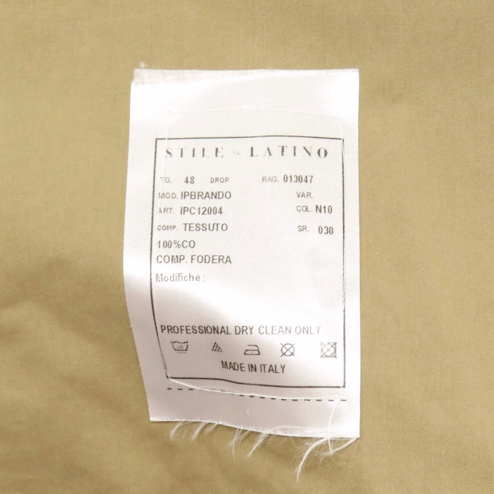 【中古】スティレ ラティーノ STILE LATINO IPBRANDO コットン トレンチコート ベージュ【サイズ48】【 状態ランクC 】【 メンズ 】[DPD]