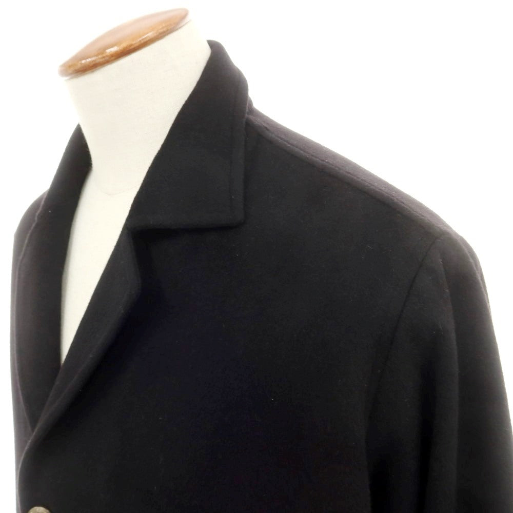 【中古】サルトリオ Sartorio カシミヤ テーラードジャケット型 ブルゾン ブラック【 表記なし（M位） 】【 状態ランクC 】【 メンズ 】