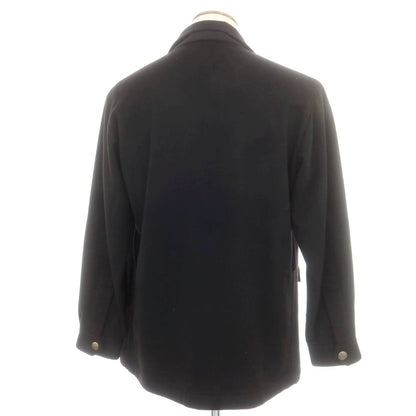 【中古】サルトリオ Sartorio カシミヤ テーラードジャケット型 ブルゾン ブラック【 表記なし（M位） 】【 状態ランクC 】【 メンズ 】