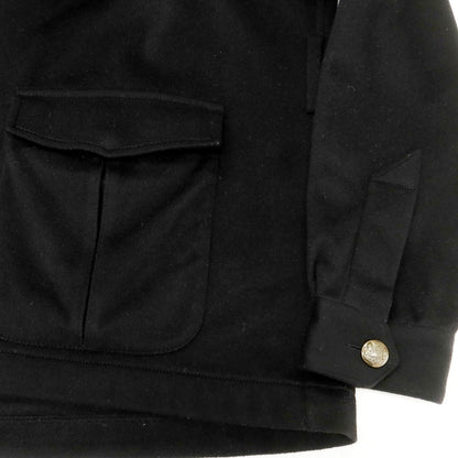 【中古】サルトリオ Sartorio カシミヤ テーラードジャケット型 ブルゾン ブラック【 表記なし（M位） 】【 状態ランクC 】【 メンズ 】