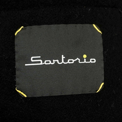 【中古】サルトリオ Sartorio カシミヤ テーラードジャケット型 ブルゾン ブラック【 表記なし（M位） 】【 状態ランクC 】【 メンズ 】
