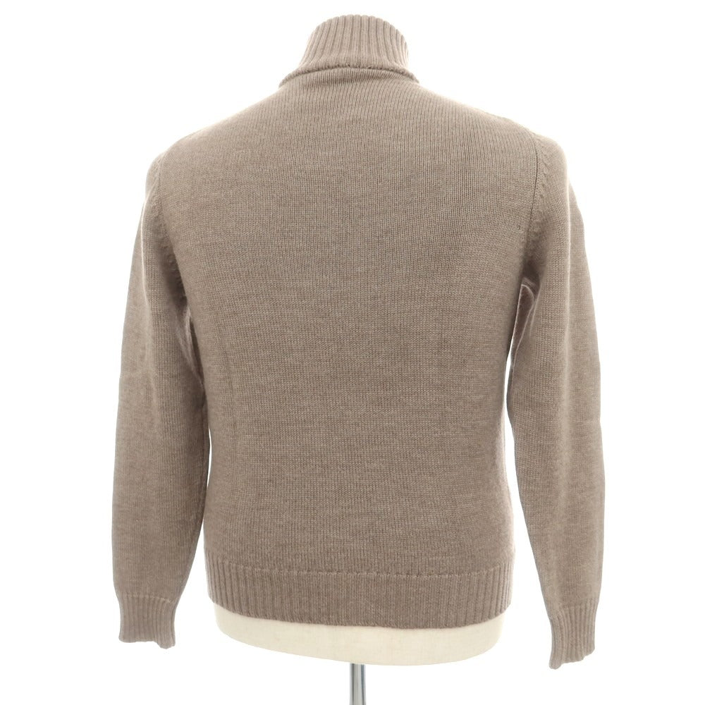 【中古】ザノーネ ZANONE CHIOTO キョート ミドルゲージ ウール スタンドカラー カーディガン トープ系【 50 】【 状態ランクB 】【 メンズ 】