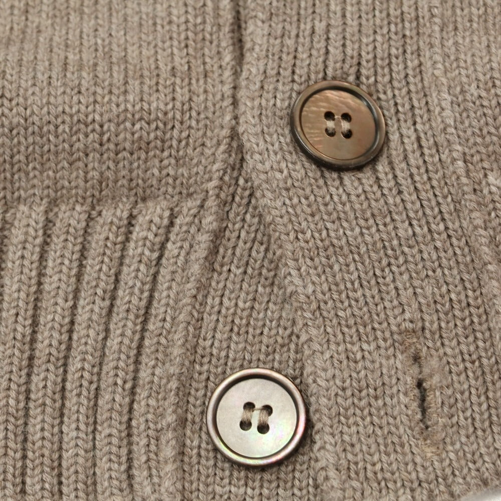 【中古】ザノーネ ZANONE CHIOTO キョート ミドルゲージ ウール スタンドカラー カーディガン トープ系【 50 】【 状態ランクB 】【 メンズ 】