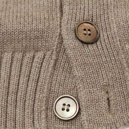 【中古】ザノーネ ZANONE CHIOTO キョート ミドルゲージ ウール スタンドカラー カーディガン トープ系【 50 】【 状態ランクB 】【 メンズ 】