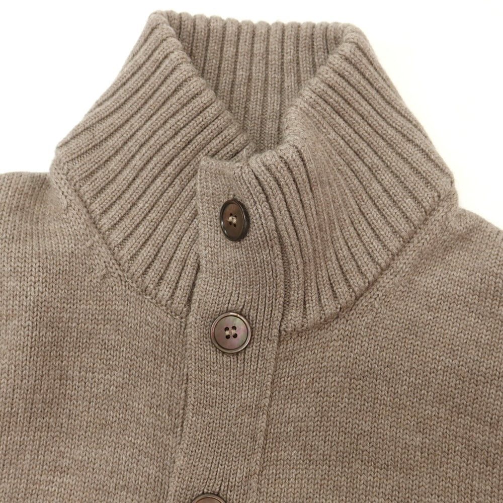 【中古】ザノーネ ZANONE CHIOTO キョート ミドルゲージ ウール スタンドカラー カーディガン トープ系【 50 】【 状態ランクB 】【 メンズ 】