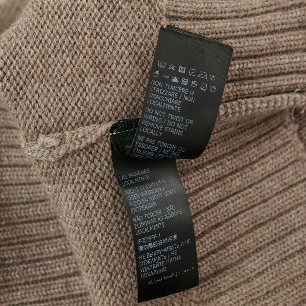 【中古】ザノーネ ZANONE CHIOTO キョート ミドルゲージ ウール スタンドカラー カーディガン トープ系【 50 】【 状態ランクB 】【 メンズ 】