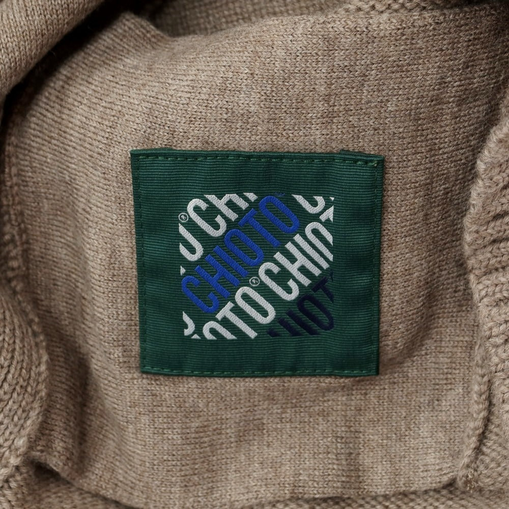 【中古】ザノーネ ZANONE CHIOTO キョート ミドルゲージ ウール スタンドカラー カーディガン トープ系【 50 】【 状態ランクB 】【 メンズ 】