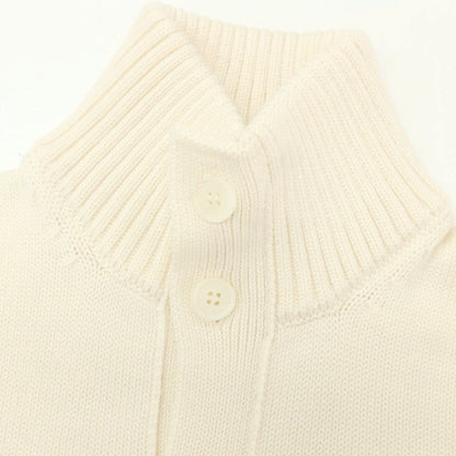 【中古】ザノーネ ZANONE CHIOTO キョート ミドルゲージ ウール スタンドカラー カーディガン アイボリー【 50 】【 状態ランクB 】【 メンズ 】