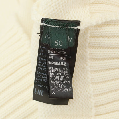 【中古】ザノーネ ZANONE CHIOTO キョート ミドルゲージ ウール スタンドカラー カーディガン アイボリー【 50 】【 状態ランクB 】【 メンズ 】