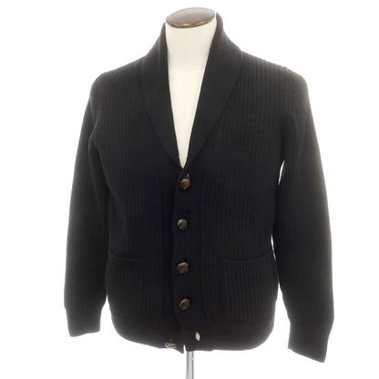 【中古】マック ジョージ Mc George ウールカシミヤ ショールカラー カーディガン ブラック【 42 】【 状態ランクB 】【 メンズ 】