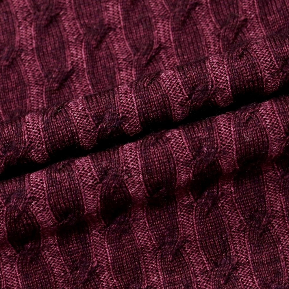 【中古】クルチアーニ CRUCIANI ウール クルーネック プルオーバーニット パープル【 50 】【 状態ランクA 】【 メンズ 】