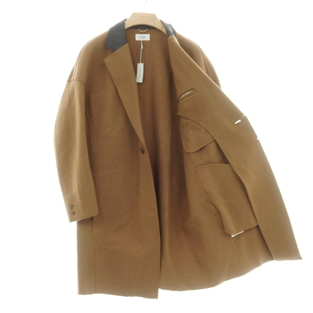 【中古】ザステノ The steno ウールカシミヤ チェスターフィールドコート ブラウン【 46 】【 状態ランクA 】【 メンズ 】