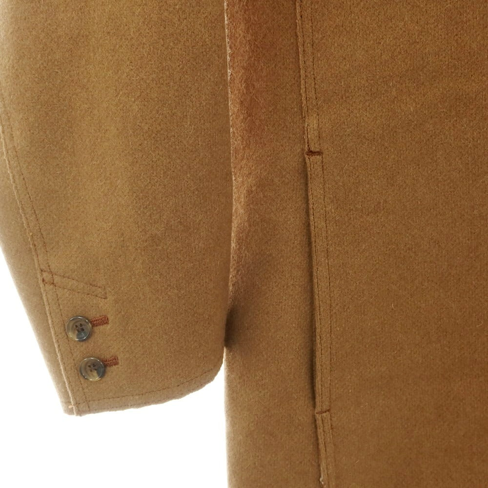 【中古】ザステノ The steno ウールカシミヤ チェスターフィールドコート ブラウン【 46 】【 状態ランクA 】【 メンズ 】