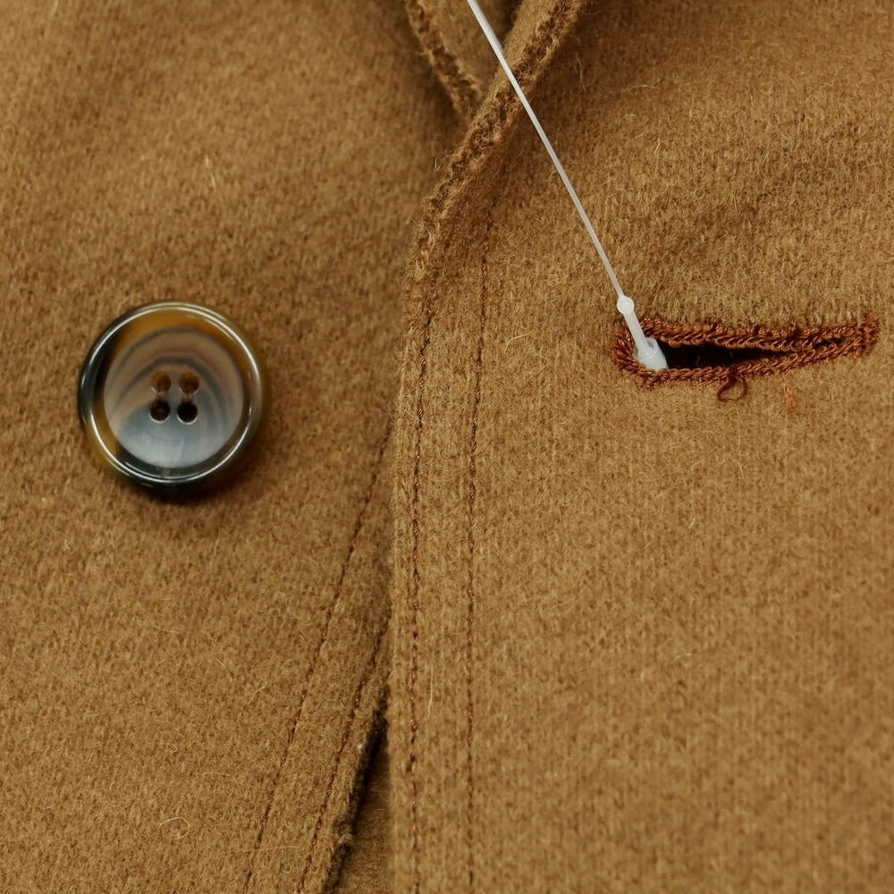 【中古】ザステノ The steno ウールカシミヤ チェスターフィールドコート ブラウン【 46 】【 状態ランクA 】【 メンズ 】