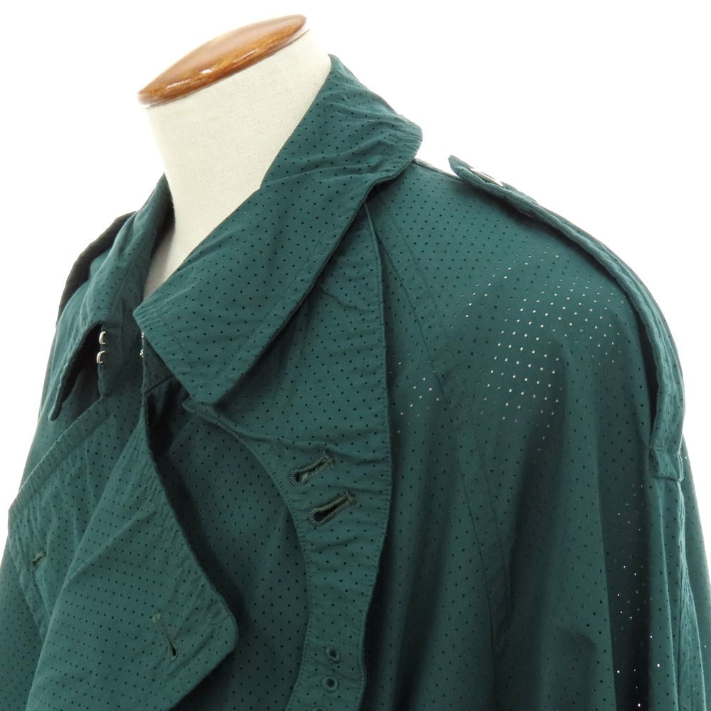 【中古】タクタク tac:tac コットンポリエステル パンチング トレンチコート グリーン【 M 】【 状態ランクB 】【 メンズ 】
