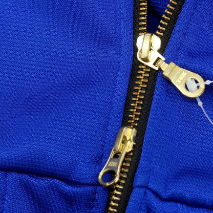 【中古】ドレスキャンプ DRESSCAMP × champion スタンドカラー ダブルジップ ジャージ ブルー【 46 】【 状態ランクC 】【 メンズ 】