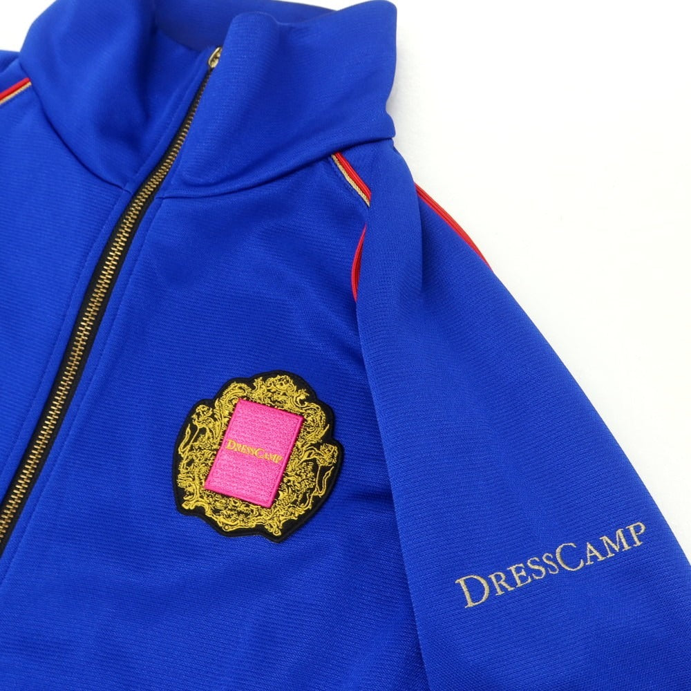 【中古】ドレスキャンプ DRESSCAMP × champion スタンドカラー ダブルジップ ジャージ ブルー【 46 】【 状態ランクC 】【 メンズ 】