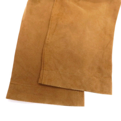 【中古】アール ヴィ エル rvl ゴートスエード レザー イージーパンツ ブラウン【 Ｍ 】【 状態ランクC 】【 メンズ 】