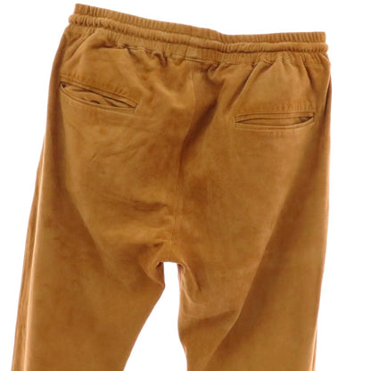 【中古】アール ヴィ エル rvl ゴートスエード レザー イージーパンツ ブラウン【 Ｍ 】【 状態ランクC 】【 メンズ 】