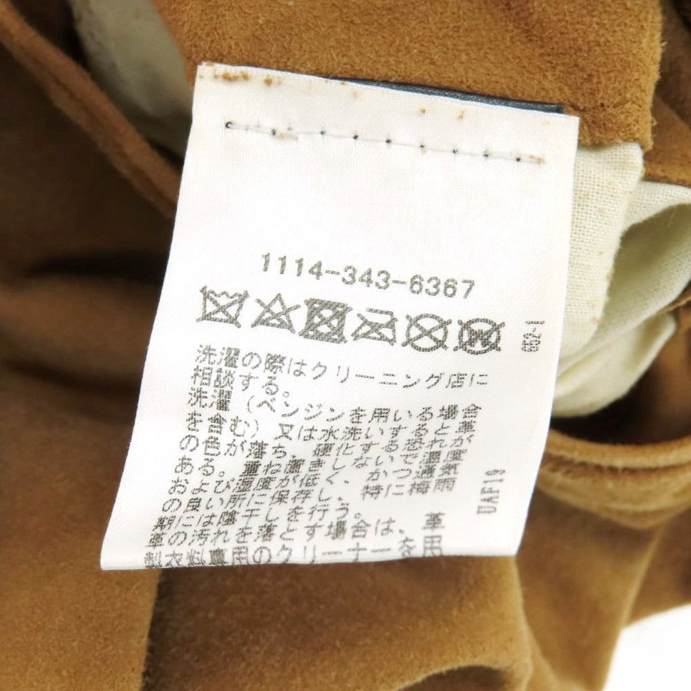 【中古】アール ヴィ エル rvl ゴートスエード レザー イージーパンツ ブラウン【 Ｍ 】【 状態ランクC 】【 メンズ 】