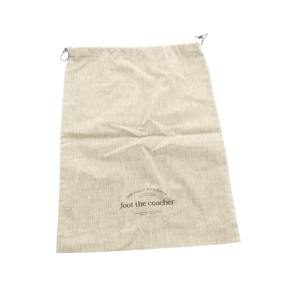 【中古】フットザコーチャー foot the coacher ダブルモンク ラバーソールシューズ グレー【サイズ25E】【 状態ランクB 】【 メンズ 】[CPD]