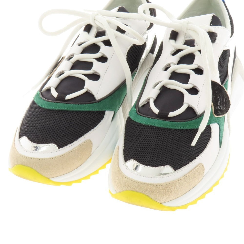 【中古】フィリップモデル PHILIPPE MODEL スニーカー ホワイトxグリーン【 40 】【 状態ランクB 】【 メンズ 】